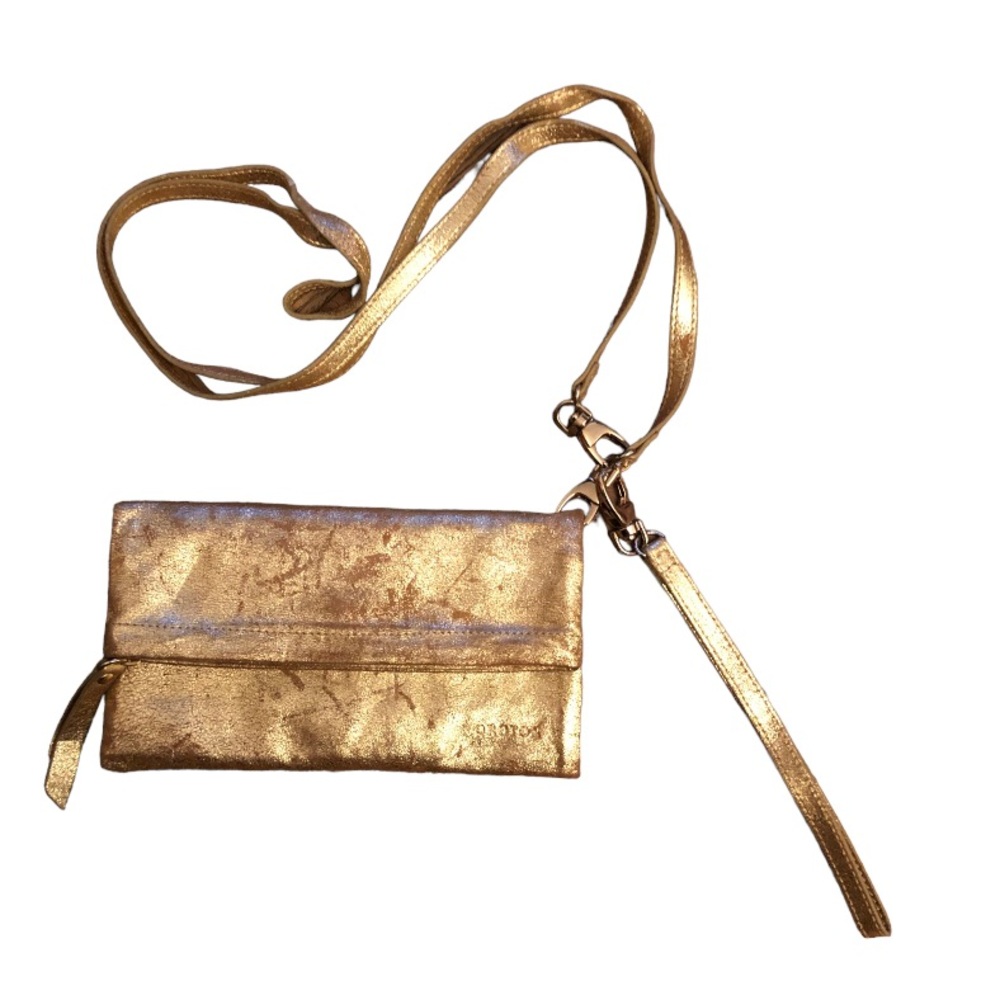 OROTON Glittery Gold Womens Clutch Bag - Picture 1 of 9